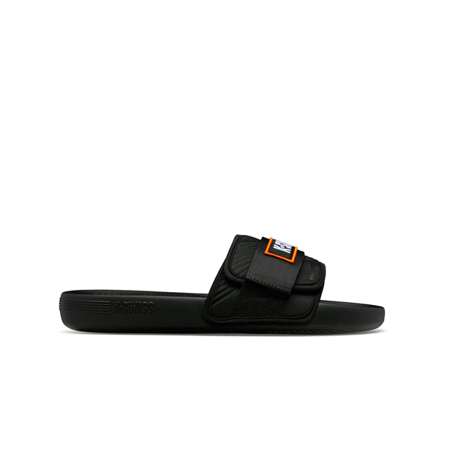 K-Swiss Strap Sandal X McLaren Black Papaya - Side Profile View