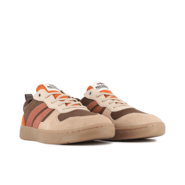 Palladium Pallacup Flame Suede sneakers in Bark Brown – pair view