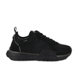 Troop Runner Black Olive Night low-top sneaker – side view in all-black colourway