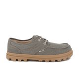 Dunelite Moc Cushion sneaker in Dusky Green - side profile view showing canvas upper and EVA outsole