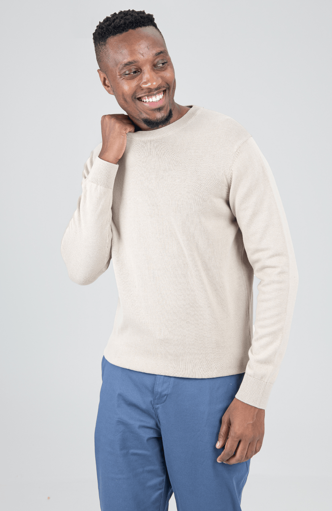 Crew Neck Knit - Sustained Grey