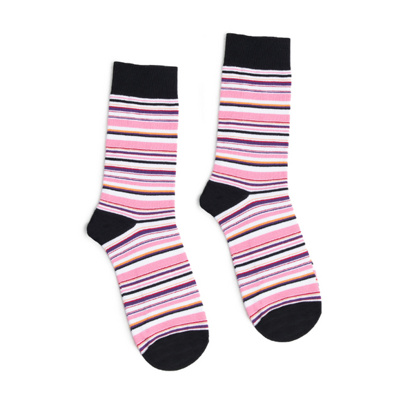 Partisan Socks - Stripy Pink