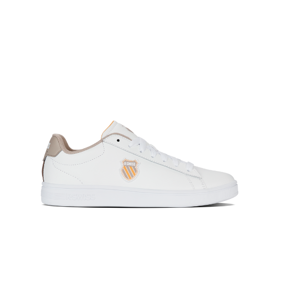 Court Shield II - White / Taupe / Jurassic Gold