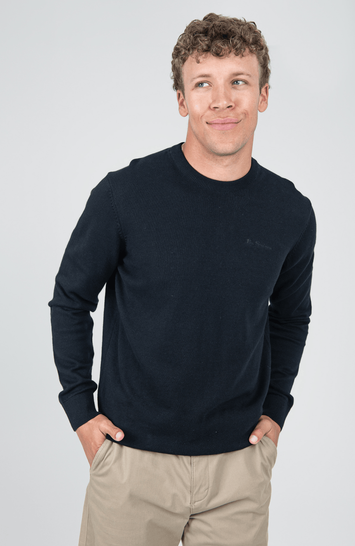 Crew Neck Knit - Black