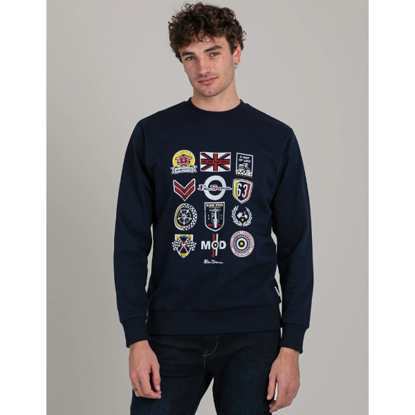 Scooter Club Crew Sweater - Navy