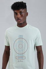 Linear Guitar Tee - Pistachio