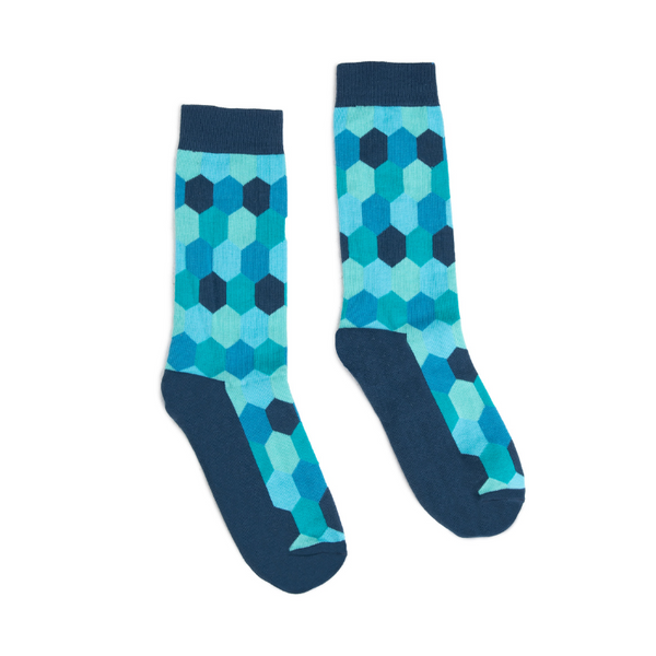 Partisan Socks - Blue HoneyComb