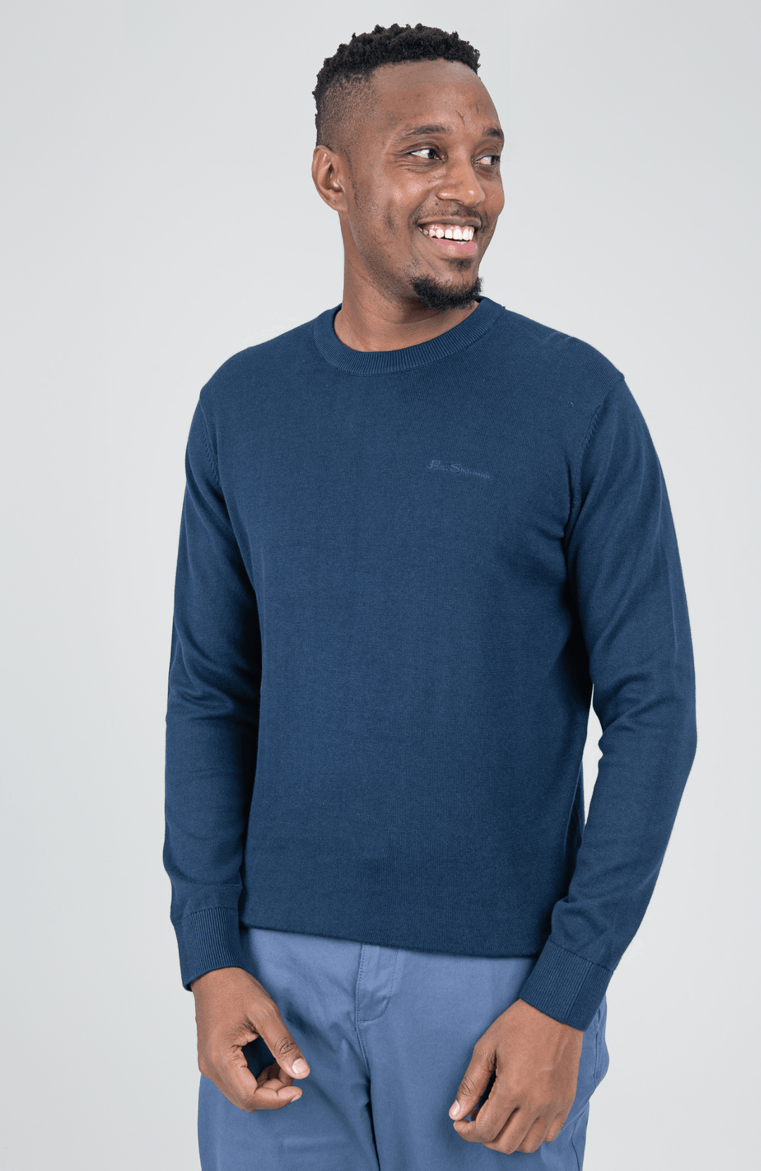Crew Neck Knit - Navy