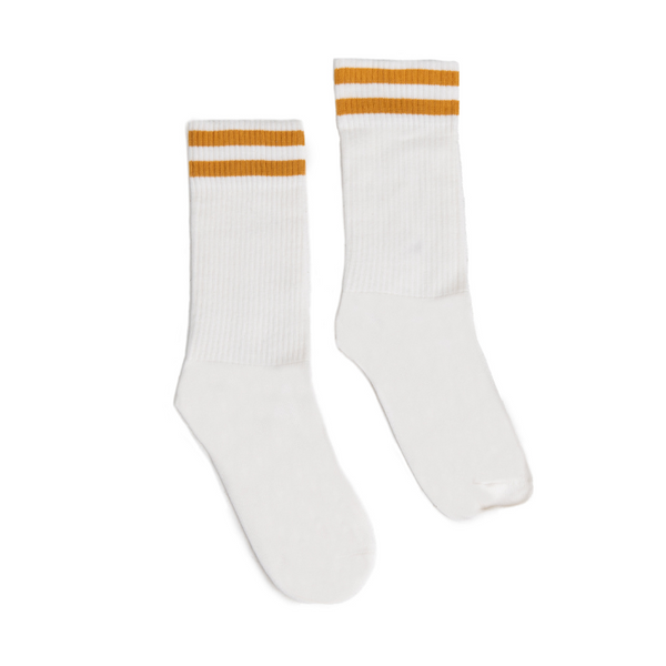 Partisan Socks - Cream / Gold 2 Stripe