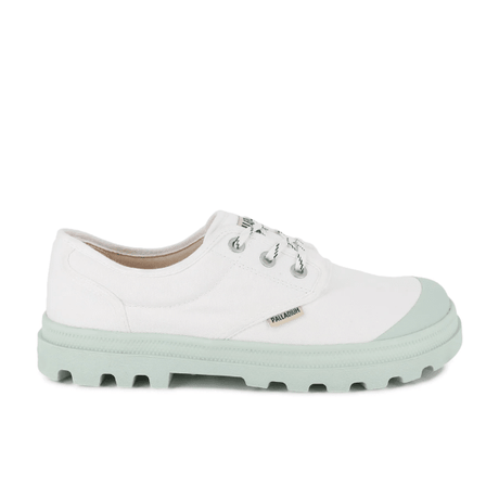 Palladium Dunelite Ox Comfort sneaker in Star White - side view on white background