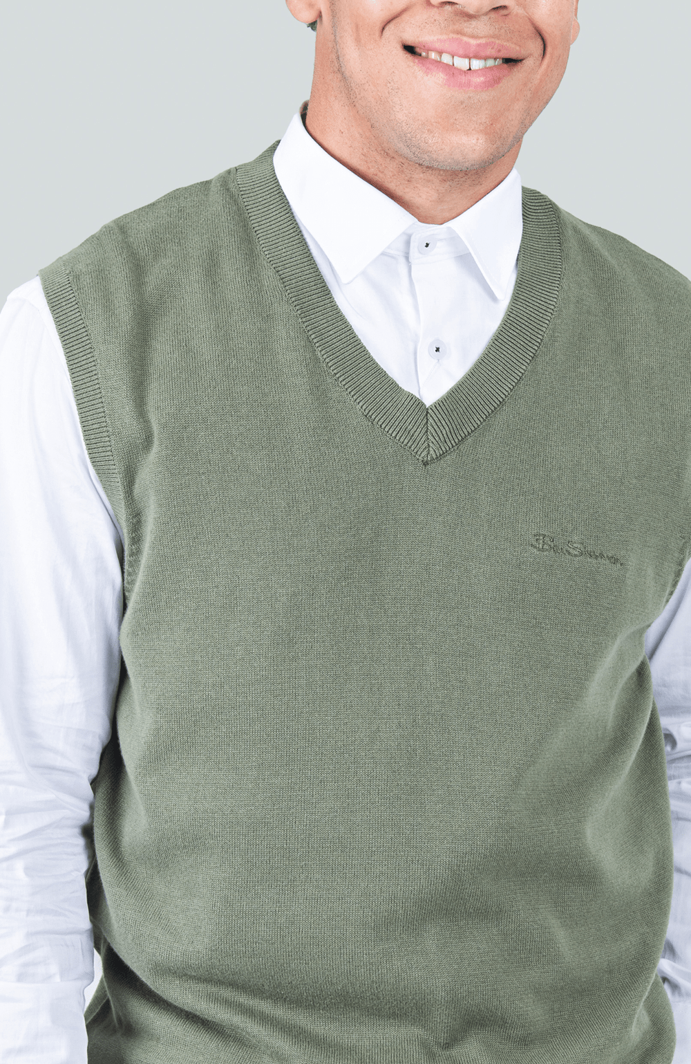 Sleeveless Knit Pullover - Olive Night - view 2