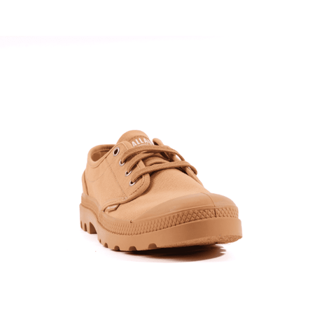 Pampa Oxford Woodlin canvas sneaker - front view showing lace-up design