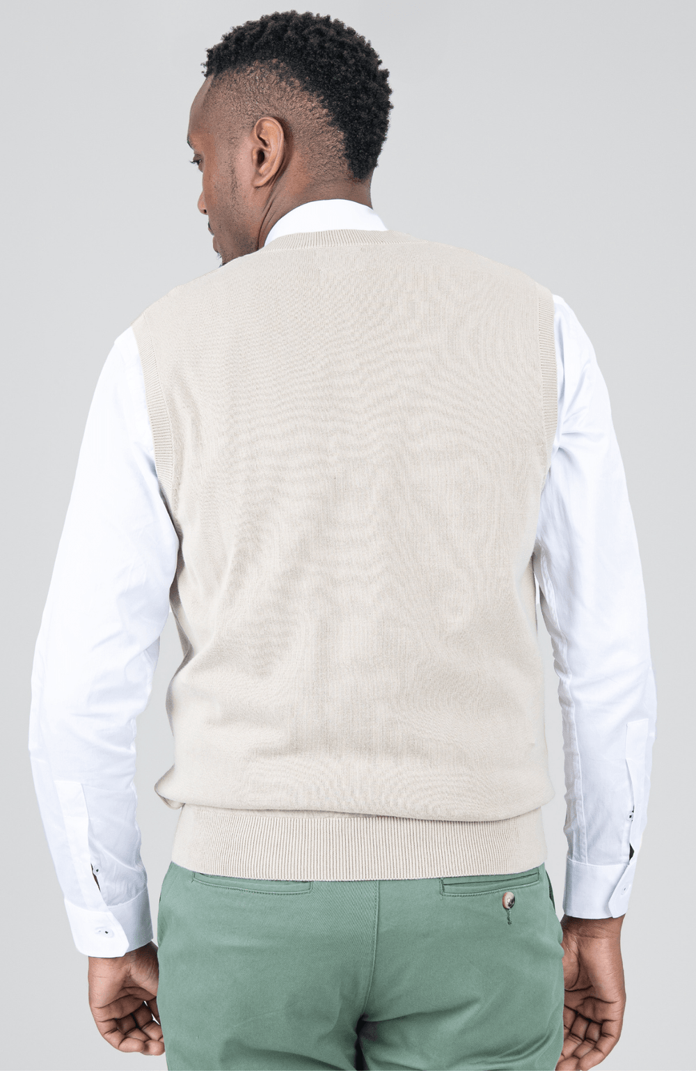 Sleeveless Knit Pullover - Sustained Grey - view 2