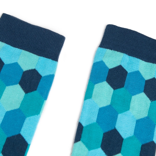 Partisan Socks - Blue HoneyComb