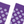 Load image into Gallery viewer, Partisan Socks - Purple Dots
