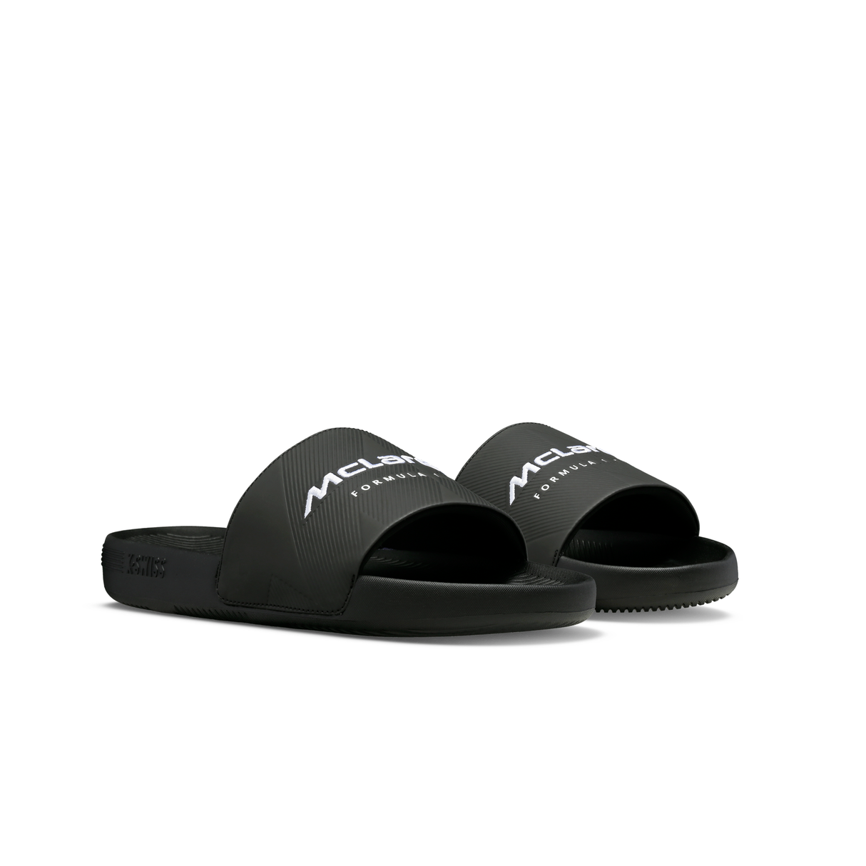 K-Swiss x McLaren Black Slide Sandals - Front View Pair