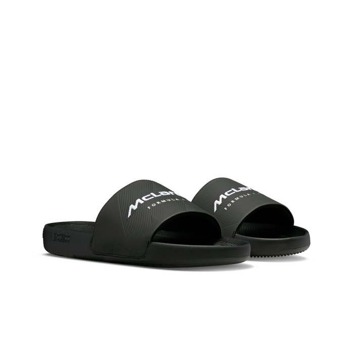 K-Swiss x McLaren Black Slide Sandals - Front View Pair