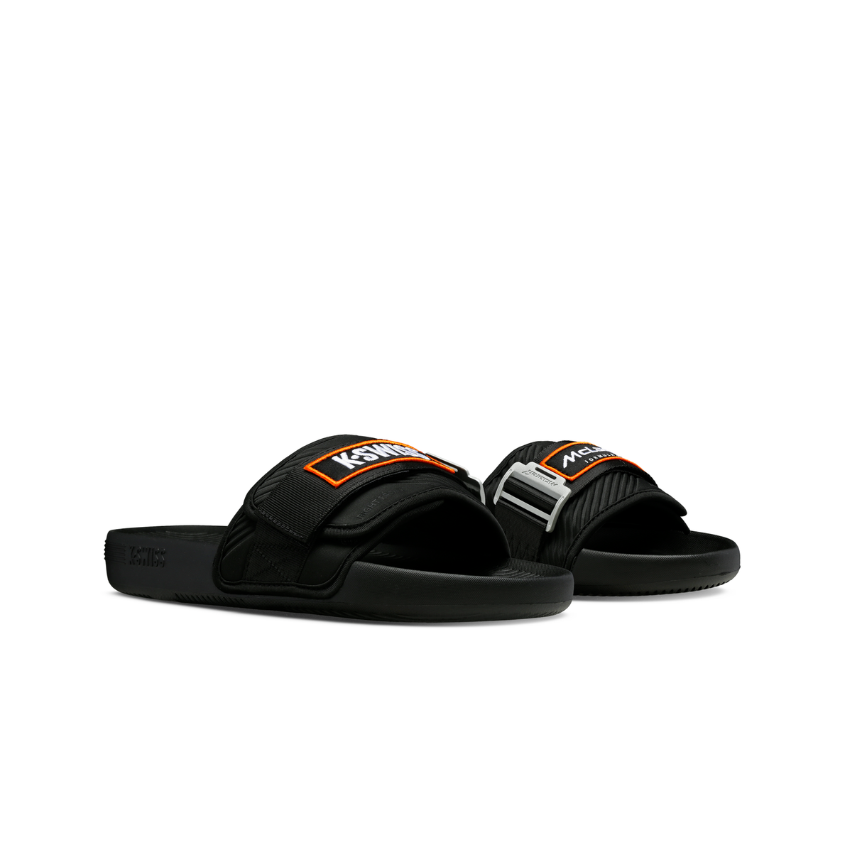 K-Swiss Strap Sandal X McLaren Black Papaya - Pair Front View