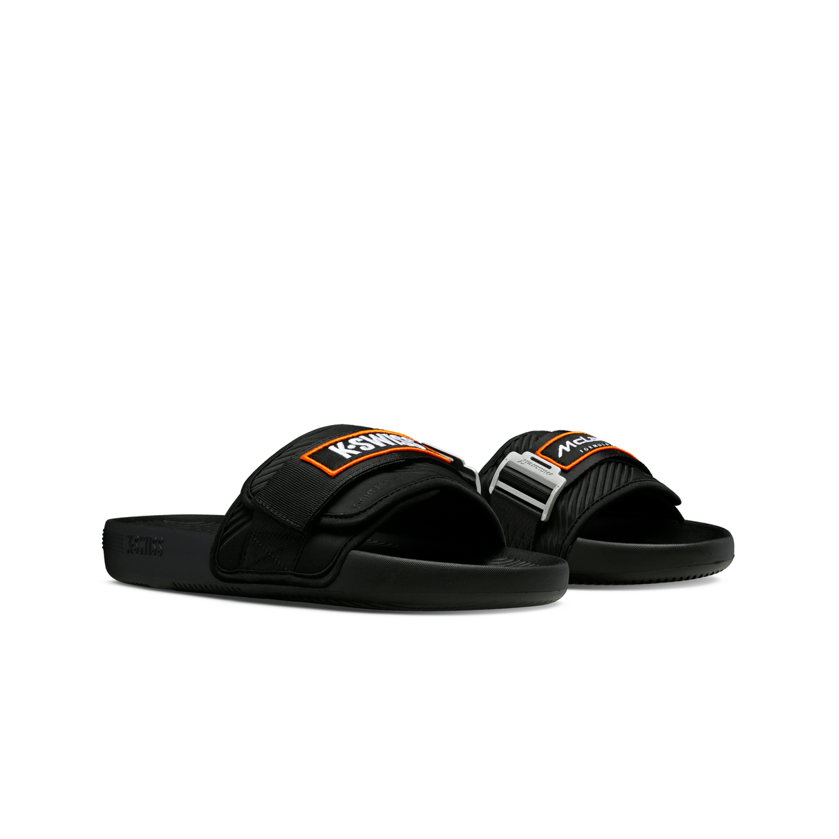 STRAP SANDAL X MCLAREN - BLACK / PAPAYA