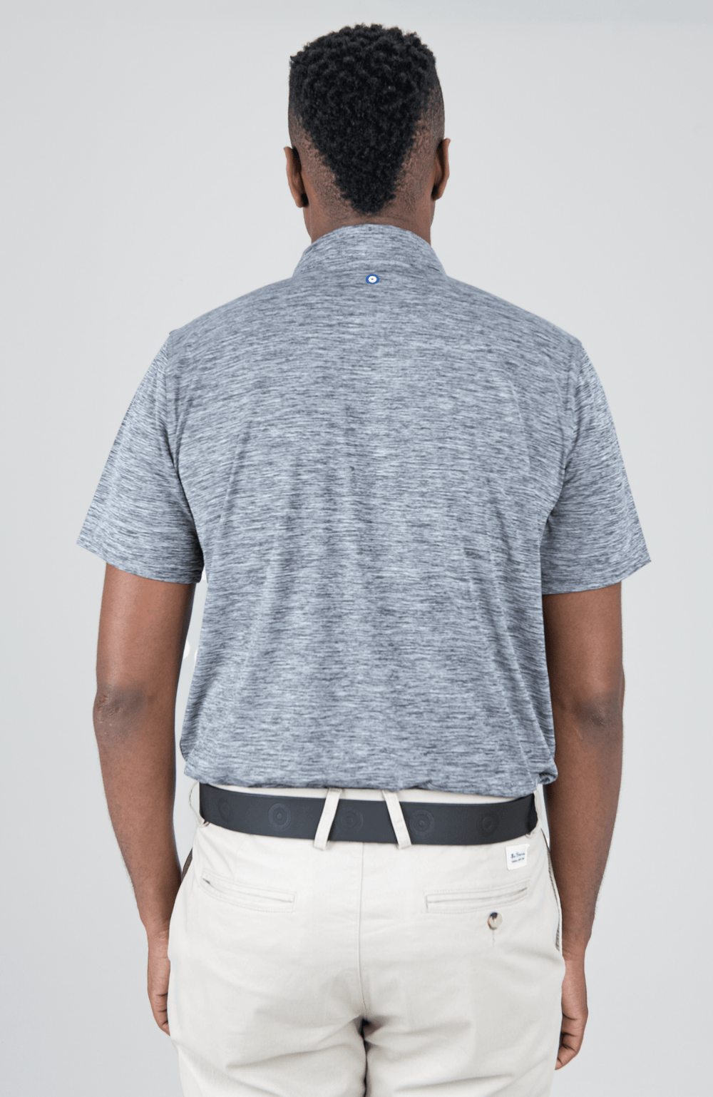 Heather Polo SS Sports Fit - Charcoal - view 2