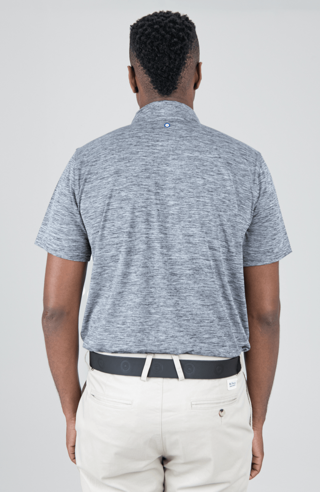 Heather Polo SS Sports Fit - Charcoal - view 2