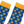 Load image into Gallery viewer, Partisan Socks - Roya Blue / Gold Dots
