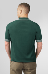 OPEN NECK POLO - GREEN
