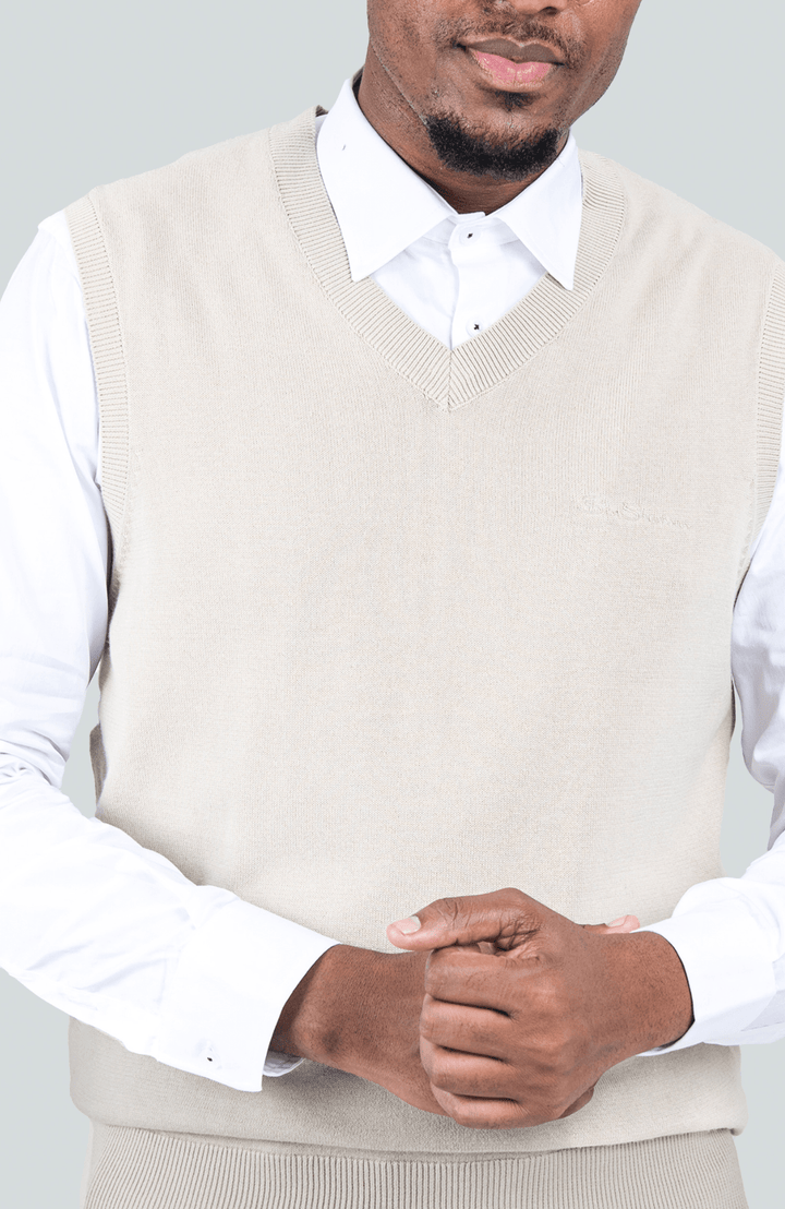 Sleeveless Knit Pullover - Sustained Grey - view 3