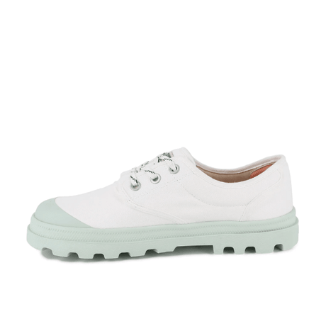 Palladium Dunelite Ox Comfort sneaker in Star White - opposite side view on white background