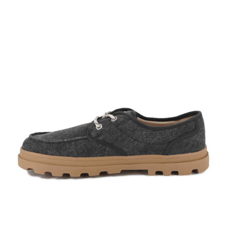 Palladium Dunelite Moc Cushion sneaker in Black - angled side view showing lining detail