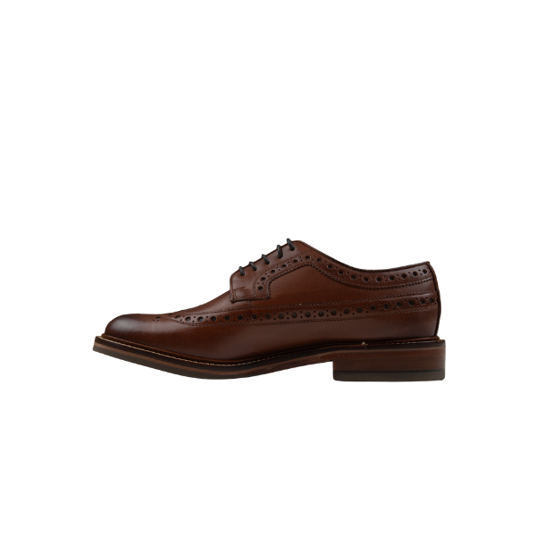 Chapman &amp; Moore Brogue Longwing in Woodberry leather – opposite side view showing full brogue detailing and leather construction