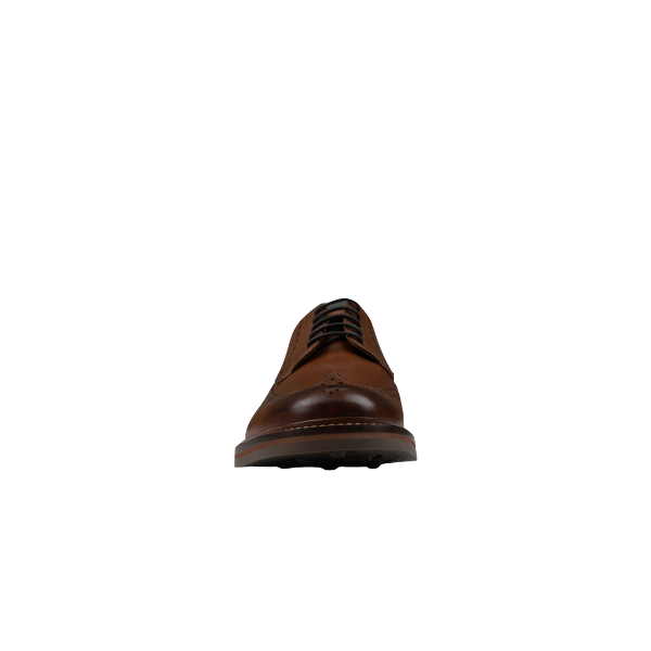 Chapman &amp; Moore leather brogue in Tan – opposite side view showcasing full brogue detailing and leather sole construction