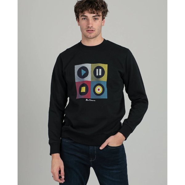 Play Tee Crew Sweater - Black