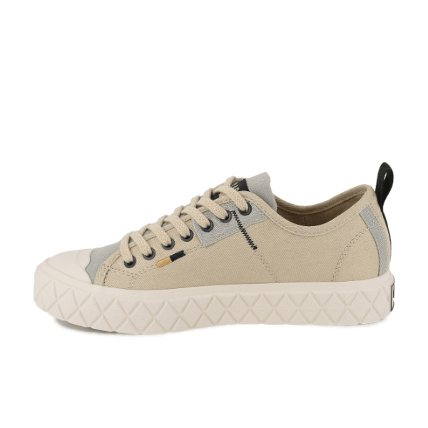 Palladium Palla Ace HTG Supply Mojave Desert - outer side view highlighting back pull tab, heritage branding and diamond foxing outsole detail