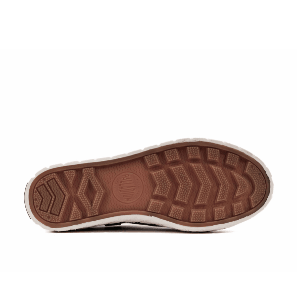 Palladium Palla Ace Washed CVS Metal/Black sneaker - sole underside view showing diamond-pattern grip outsole for everyday traction and durability