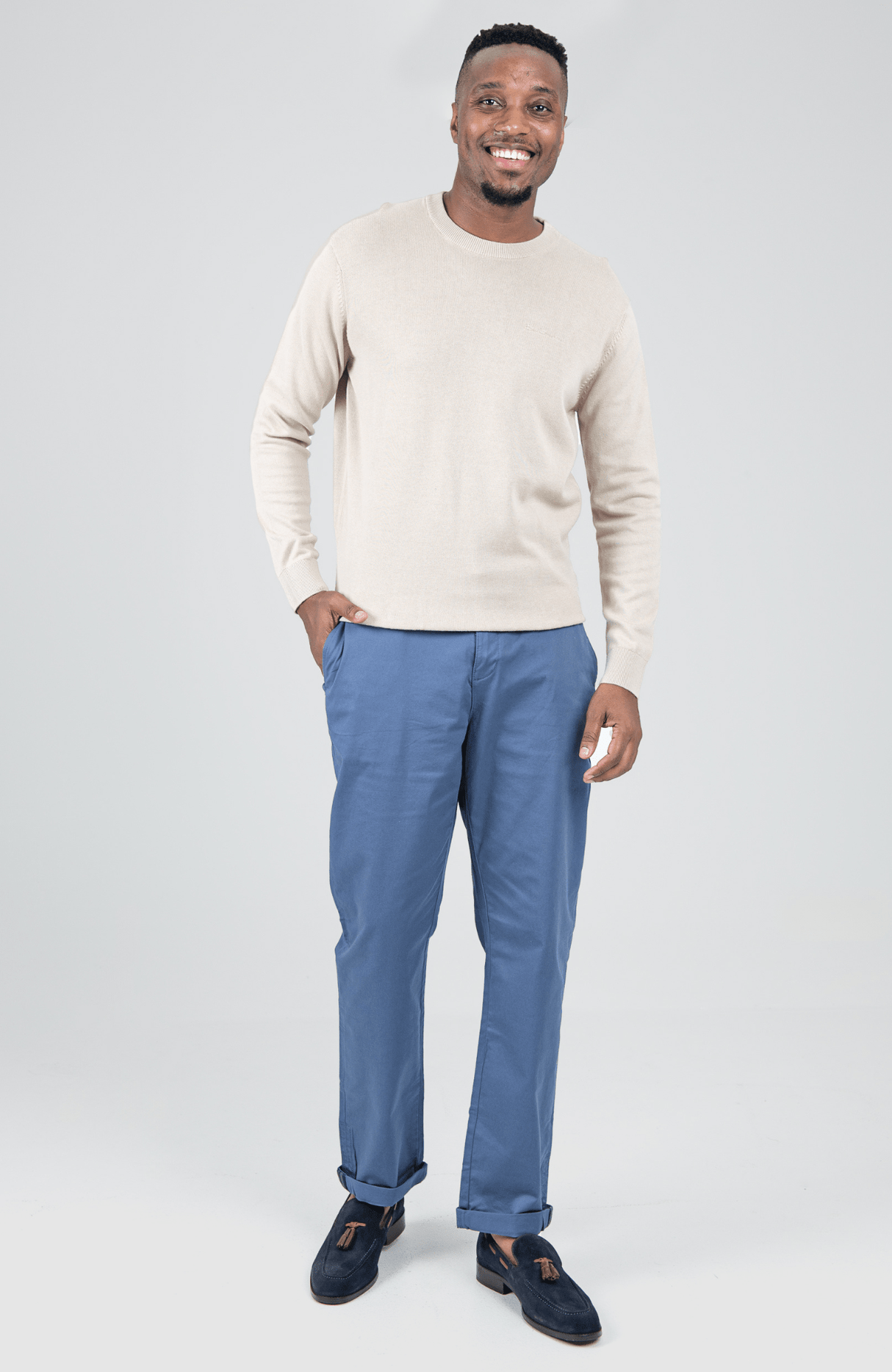 Crew Neck knit - Sustained Grey