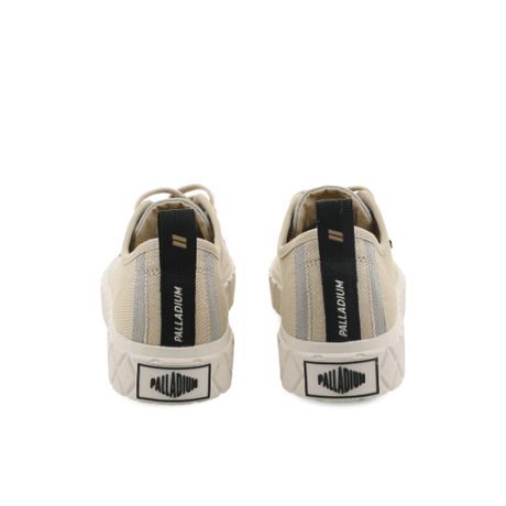 Palladium Palla Ace HTG Supply Mojave Desert - rear pair view showing back pull tab, Palladium heel branding and military canvas upper detail