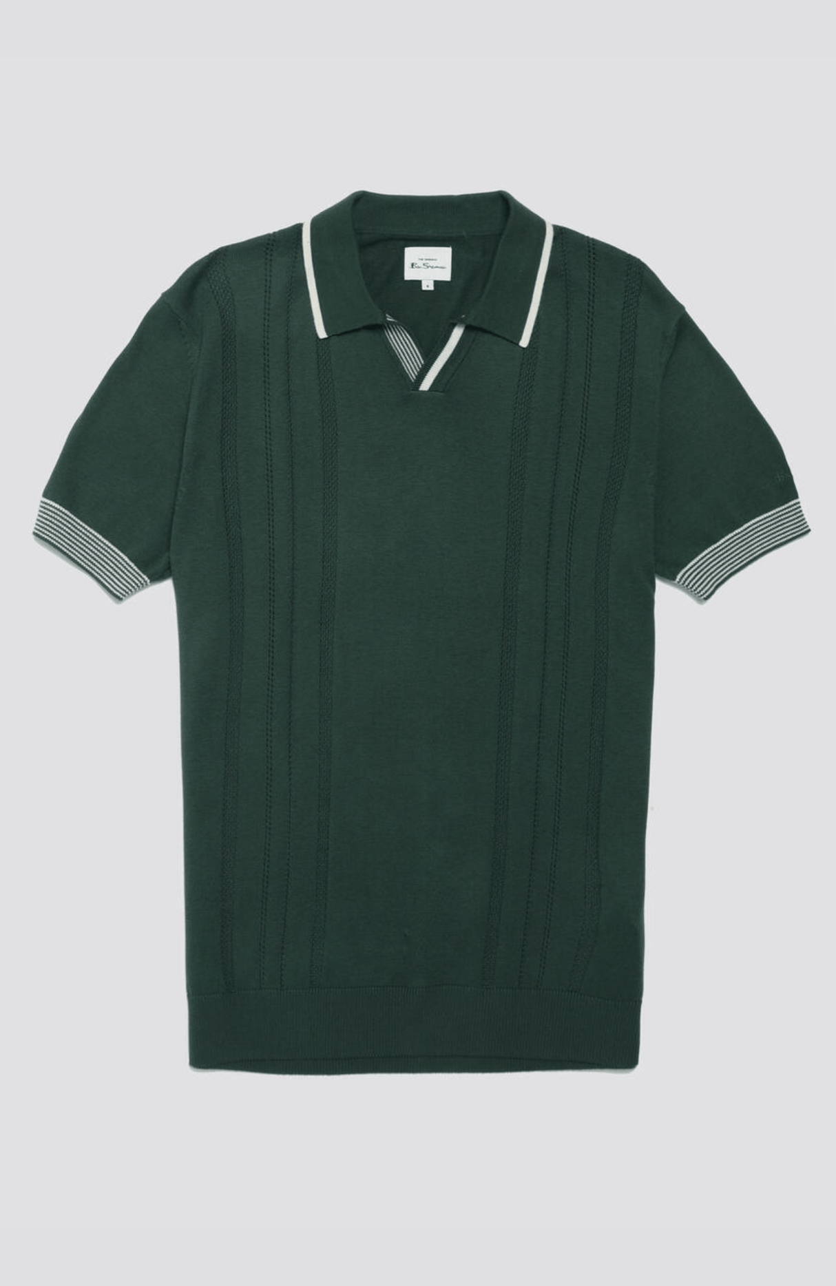 OPEN NECK POLO - GREEN