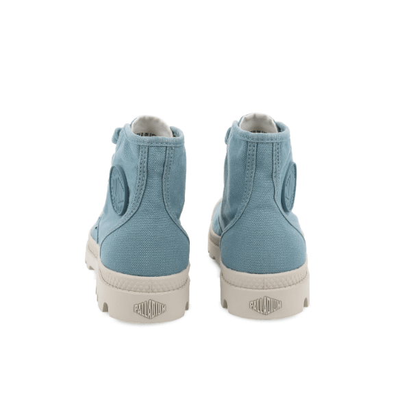 Pampa Hi Basalto boots pair - rear view showing heel tab and high-top canvas construction