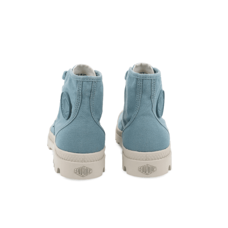 Pampa Hi Basalto boots pair - rear view showing heel tab and high-top canvas construction