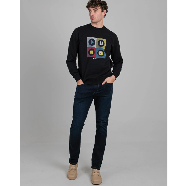 Play Tee Crew Sweater - Black