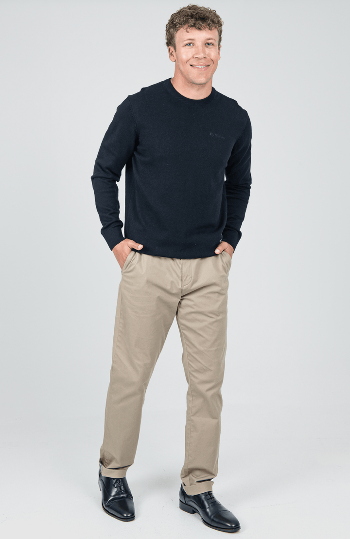 Crew Neck Knit - Black - view 4