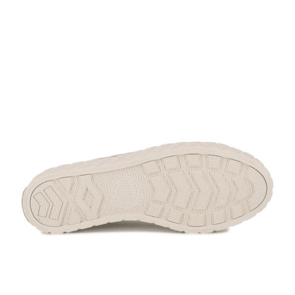 Palladium Palla Ace HTG Supply Abbey Stone - sole underside view showing rubber outsole grip pattern for everyday comfort and durability