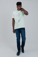 Linear Guitar Tee - Pistachio