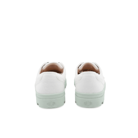 Palladium Dunelite Ox Comfort sneakers in Star White - pair back view showing heel tab detail