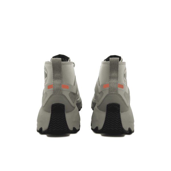 Palladium Thunder Mid sneakers in Vetiver - pair back view showing heel tab and sock collar detail on white background