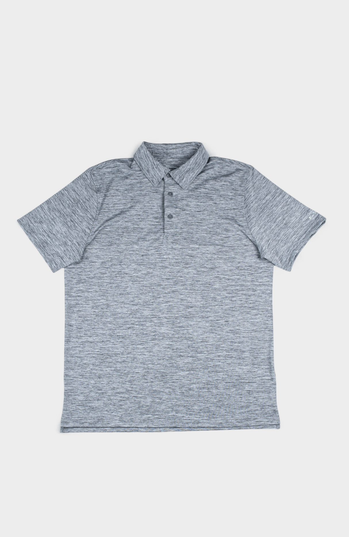 Heather Polo SS Sports Fit - Charcoal