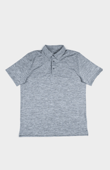 Heather Polo SS Sports Fit - Charcoal
