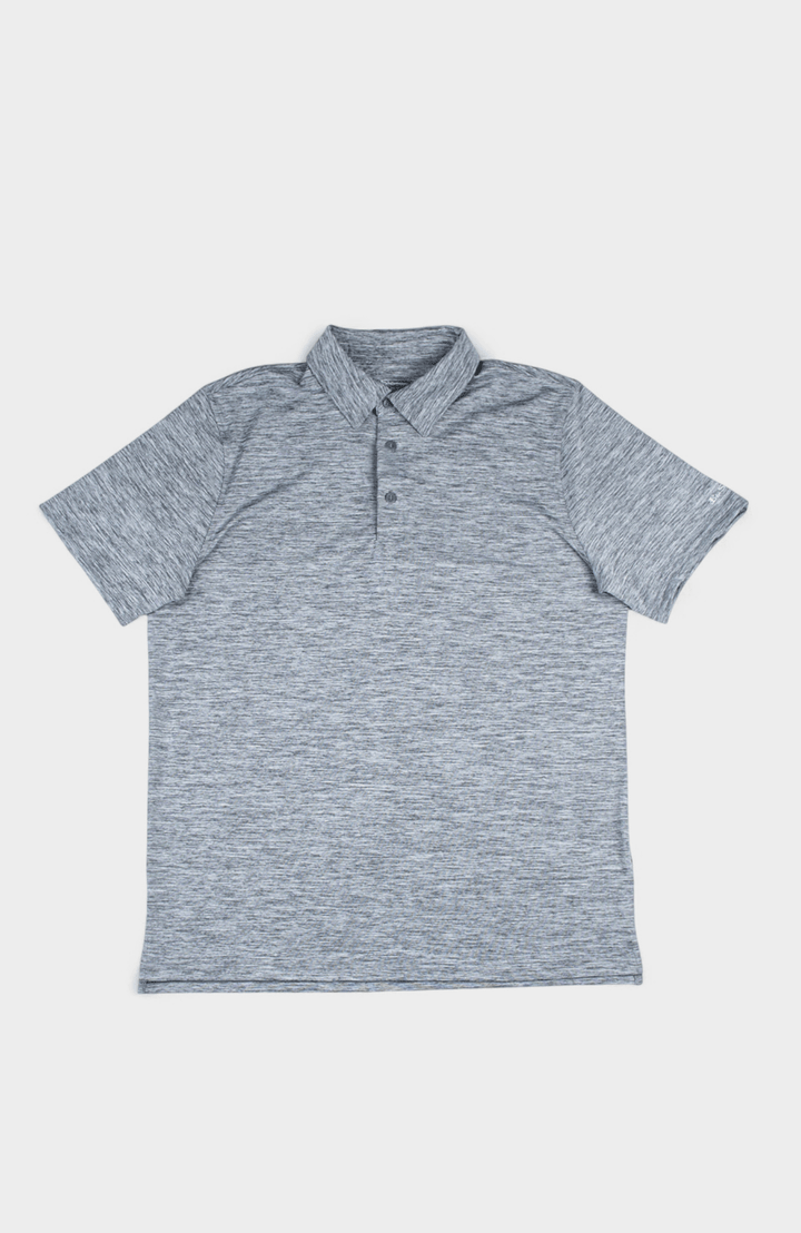 Heather Polo SS Sports Fit - Charcoal - view 5