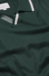 OPEN NECK POLO - GREEN